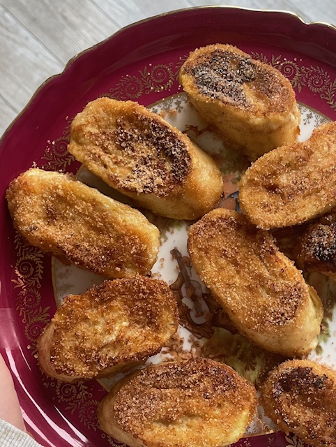 wentelteefjes van oud stokbrood